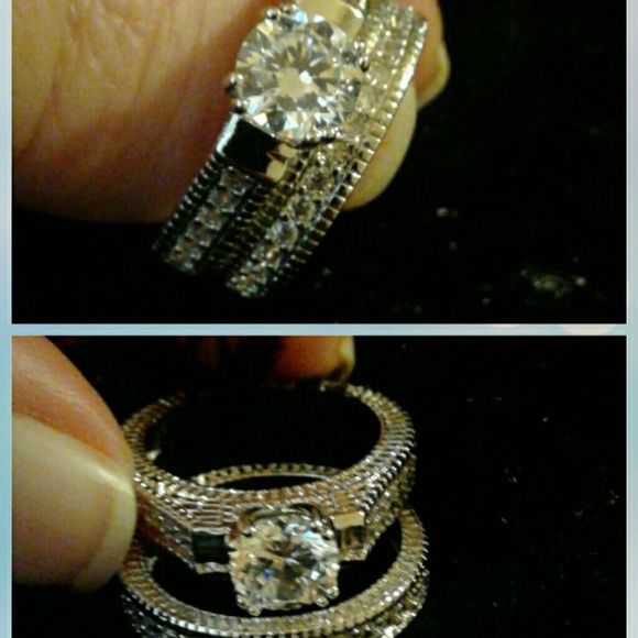 Ladies weddingband set - Picture 1 of 1